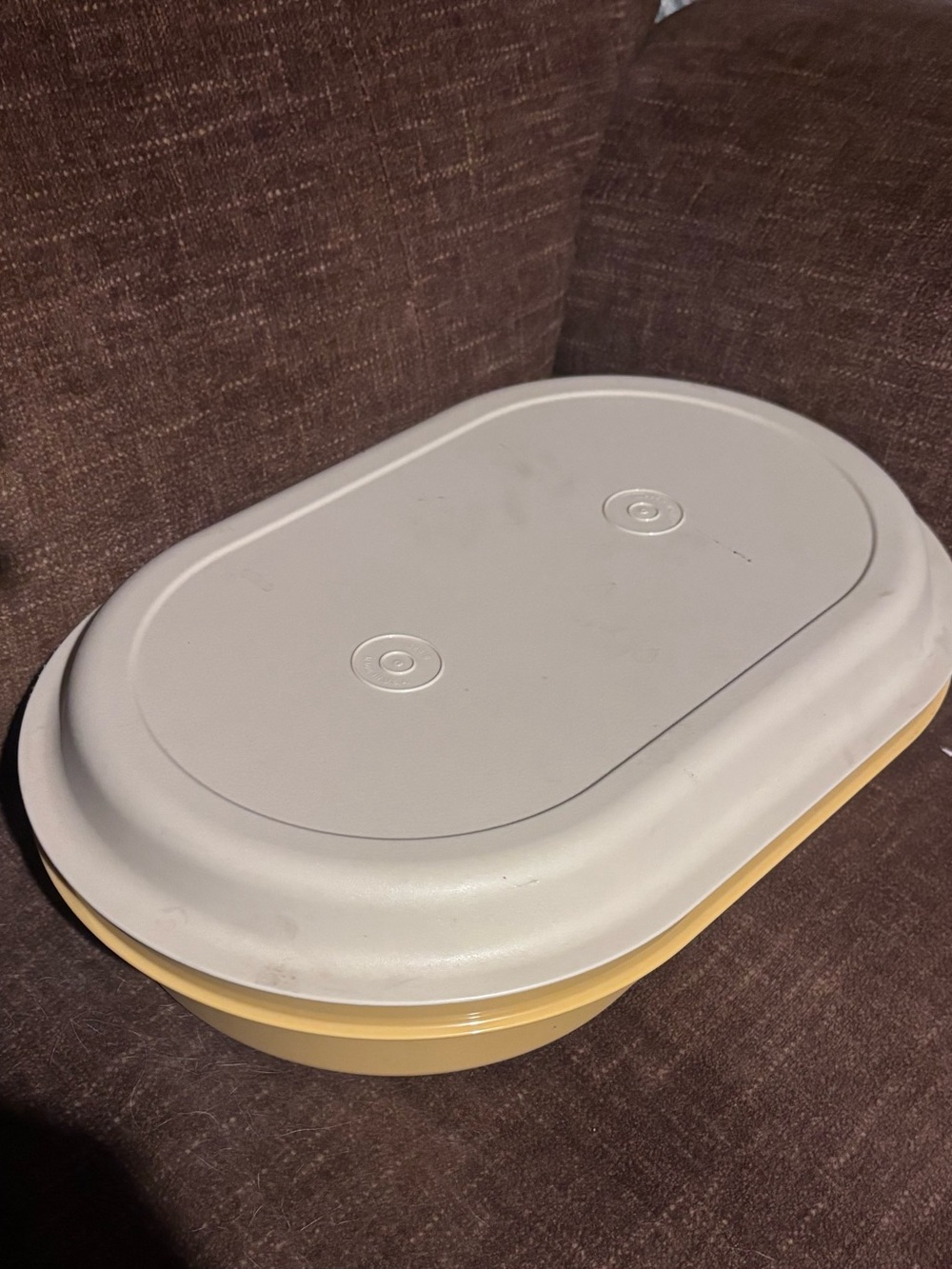 Vintage Tupperware Oval Server from the 1970s